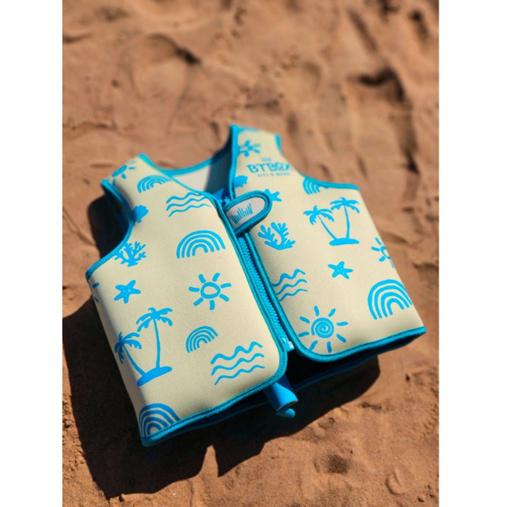 Chaleco flotador aprendizaje Btbox Neon Palms