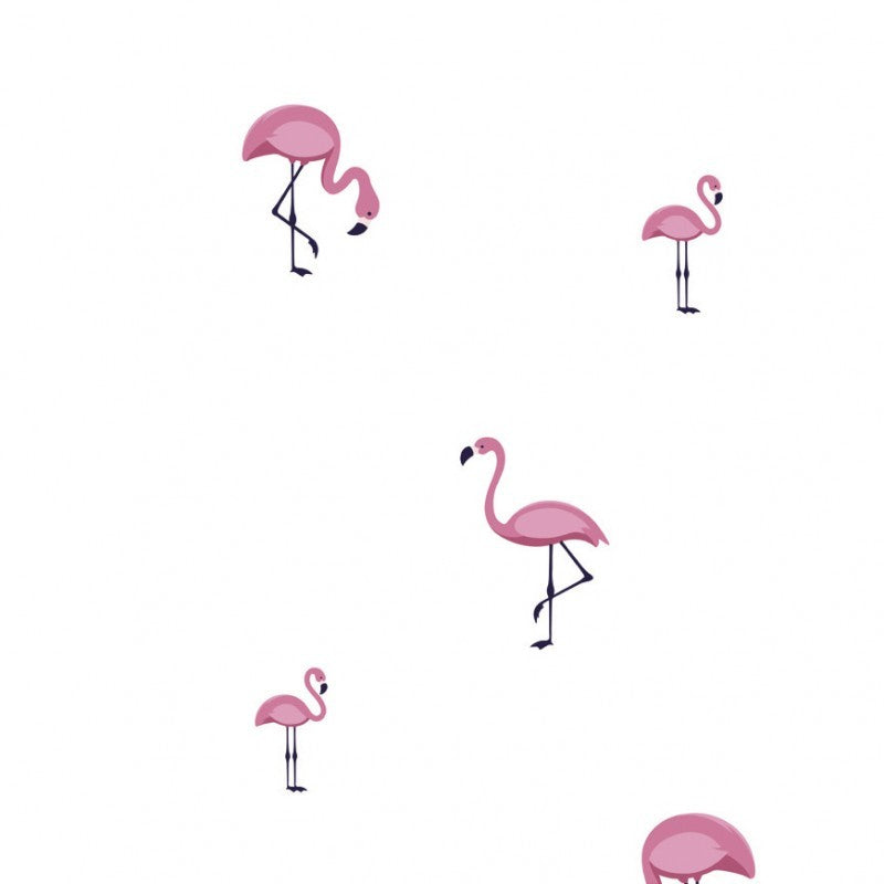Papel Pintado Ros Mood Flamingos