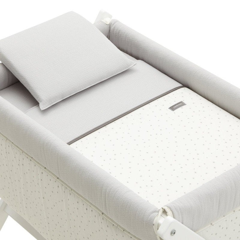 Minicuna Tijera Madera Cambrass Magia Gris/Blanco