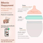 Biberon Happymami 250 ml Rosa