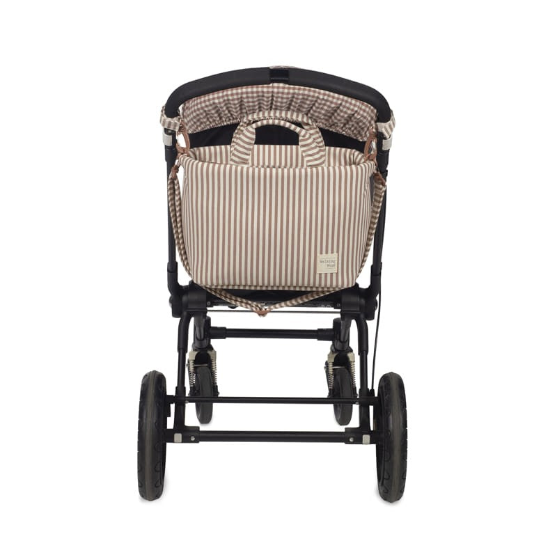 Bolsa Canastilla Walking Mum Praliné Rayas