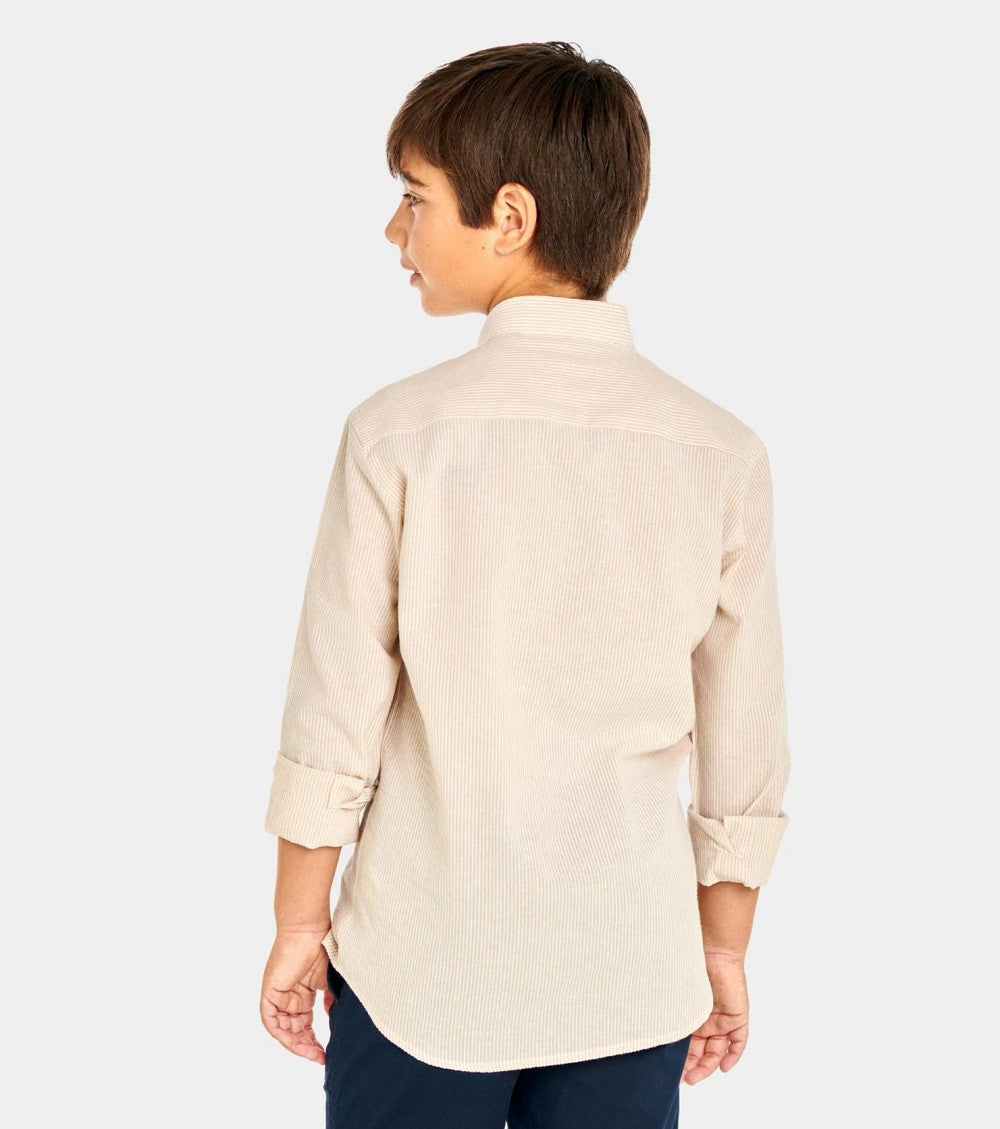 Camisa Spagnolo Mao Pop. Rayas 4600