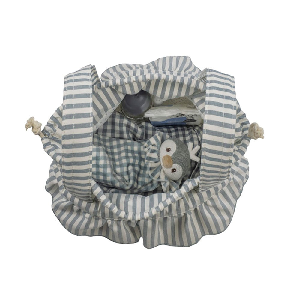 Bolso Bucket Walking Mum Praliné Rayas