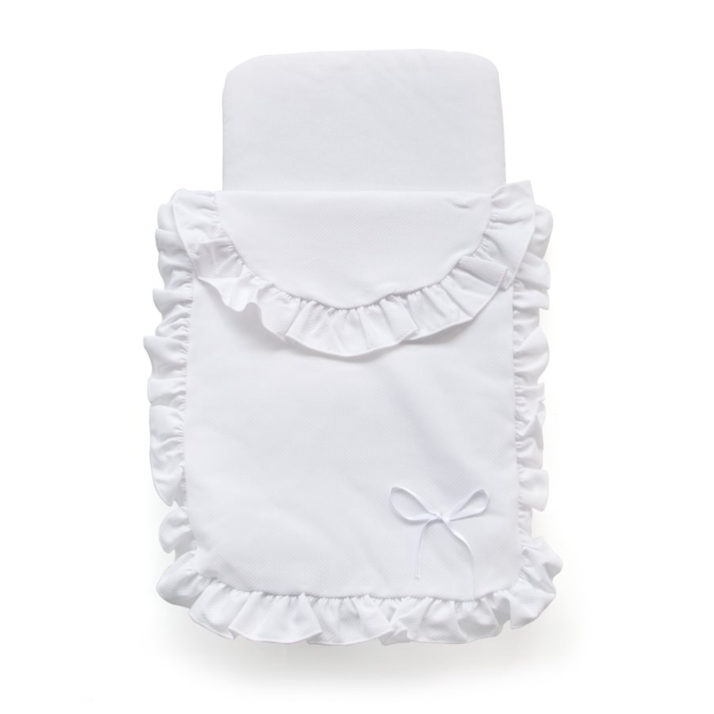 Saco Bebelux Piqué Nido Blanco