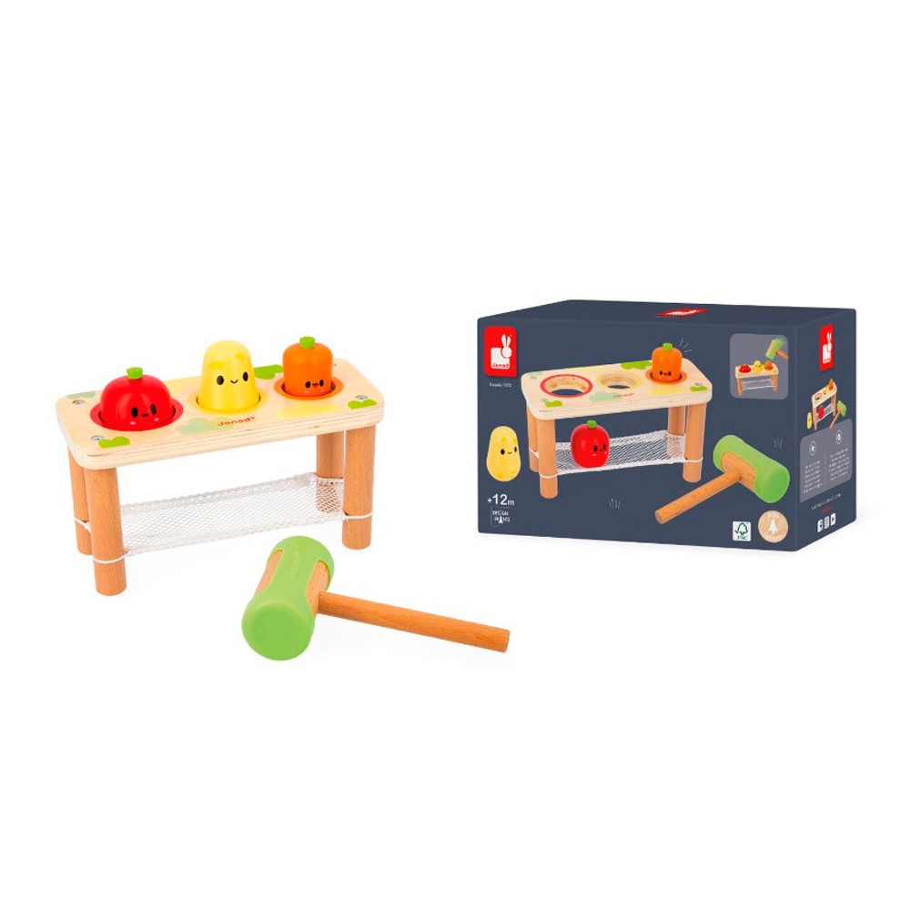 Juego Janod golpear verduras