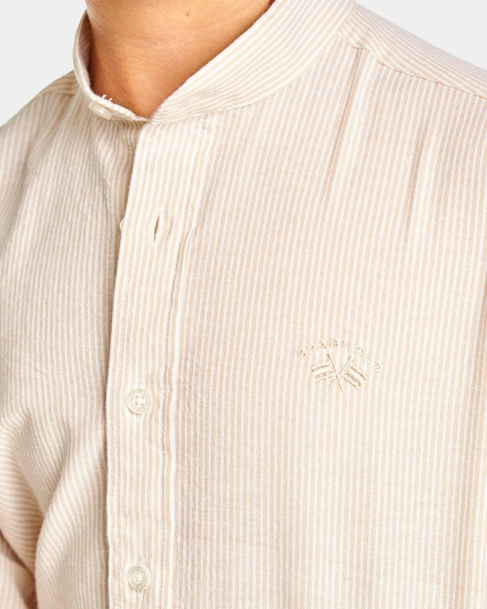 Camisa Spagnolo Mao Pop. Rayas 4600