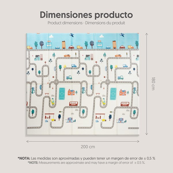 Alfombra de Juegos Gateo modelo Coches Interbaby