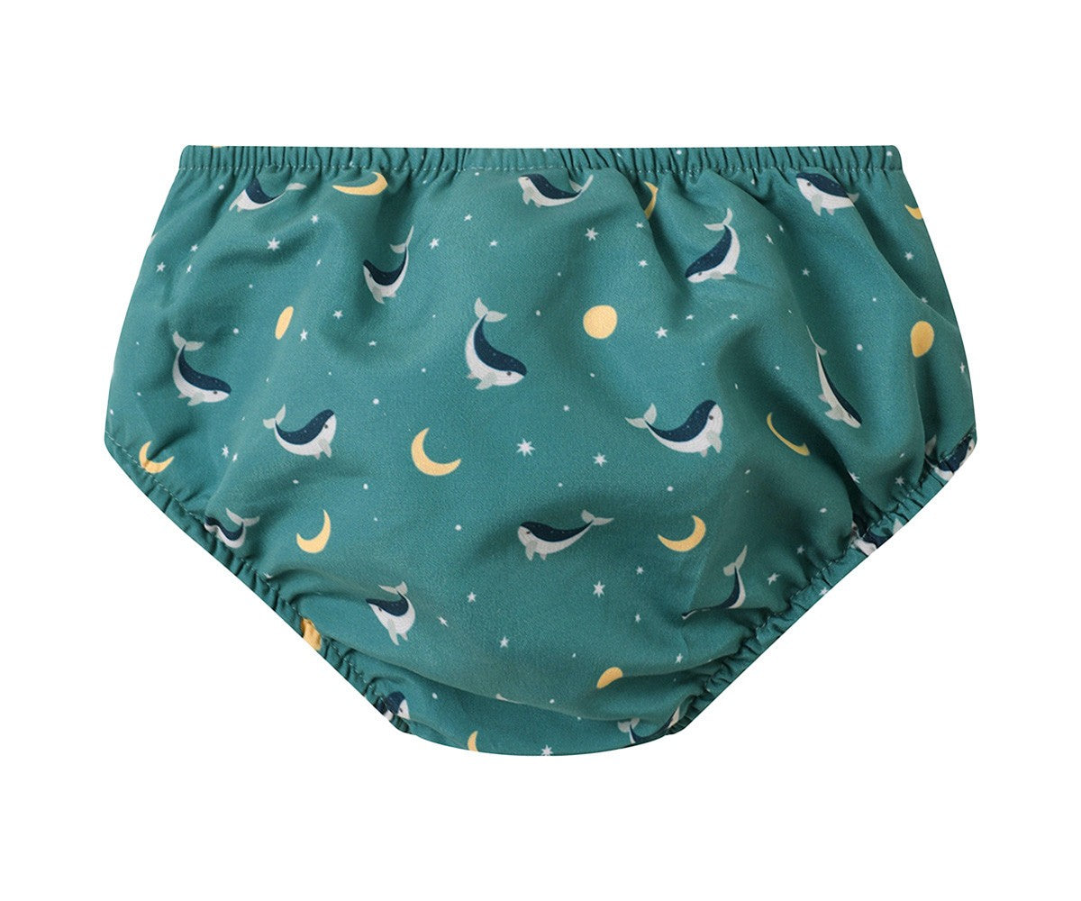 Bañador Pañal Monnëka Whale Teal