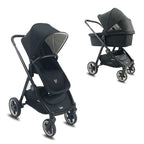 Cochecito duo Arrue OBE con plastico de lluvia