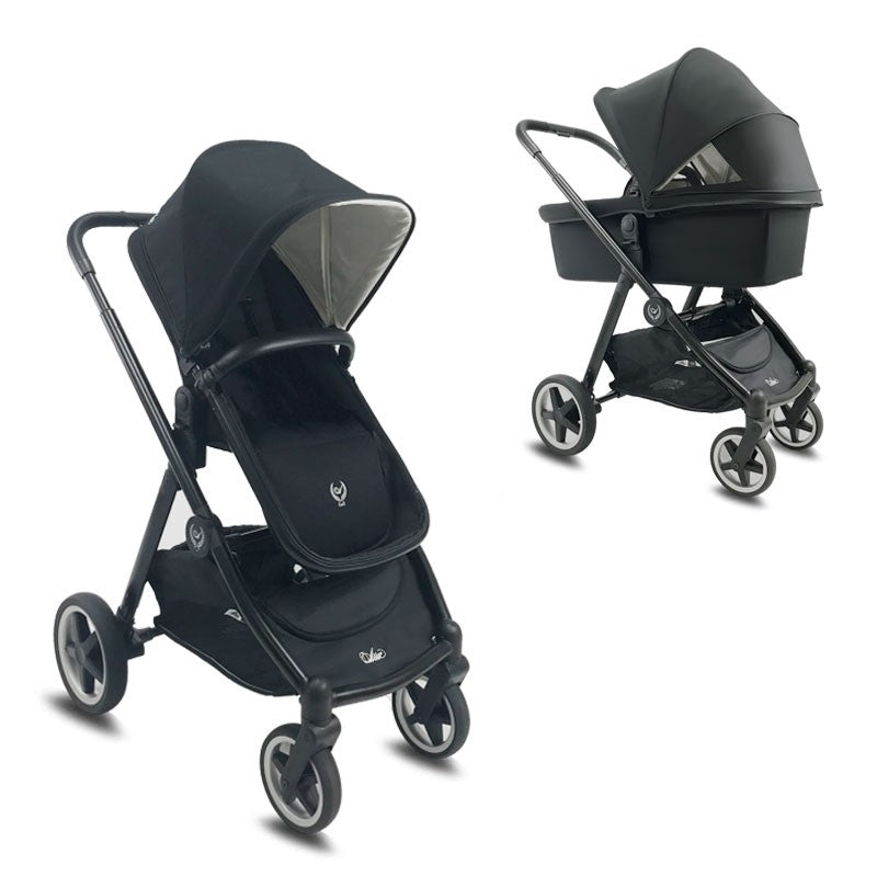 Cochecito duo Arrue OBE con plastico de lluvia