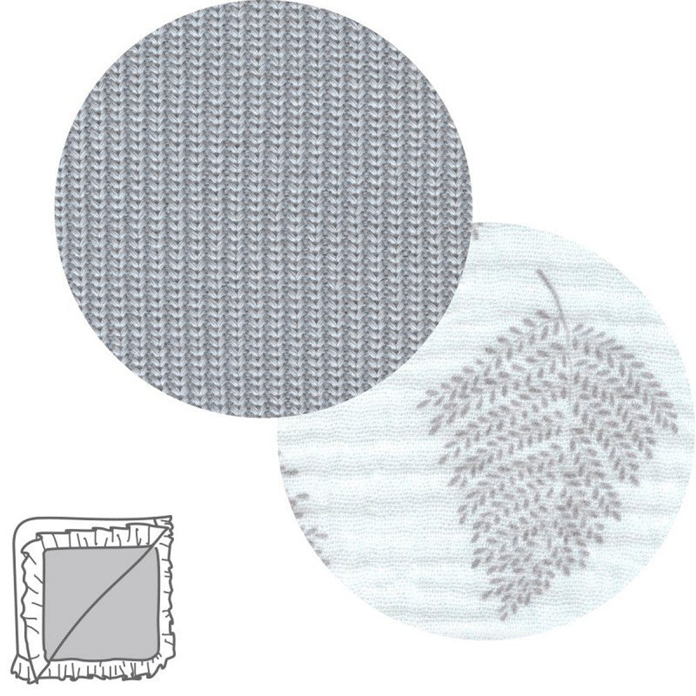 Manta Reversible Cambrass 65x65x1cm Sereni Gris