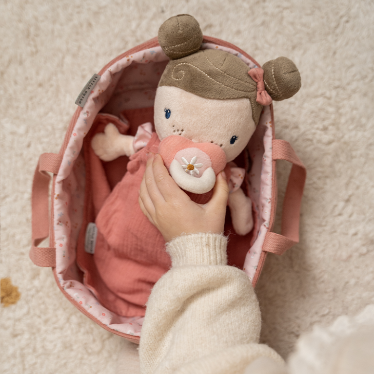 Muñeca Bebé Rosa Little Dutch Florecitas Rosadas