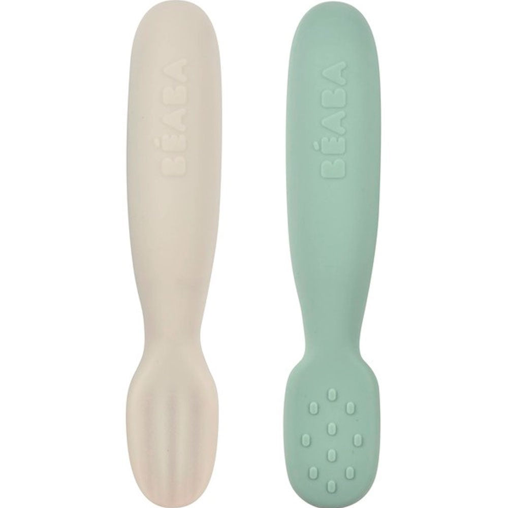 Juego Beaba 2 Pre-Cuchara Silicona