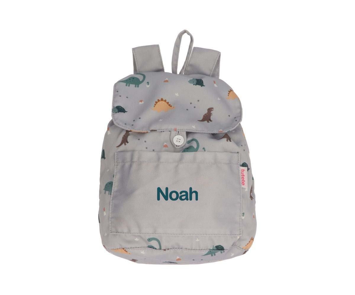 Mochila Pequeña Tela Tutete Dinos World Personalizable