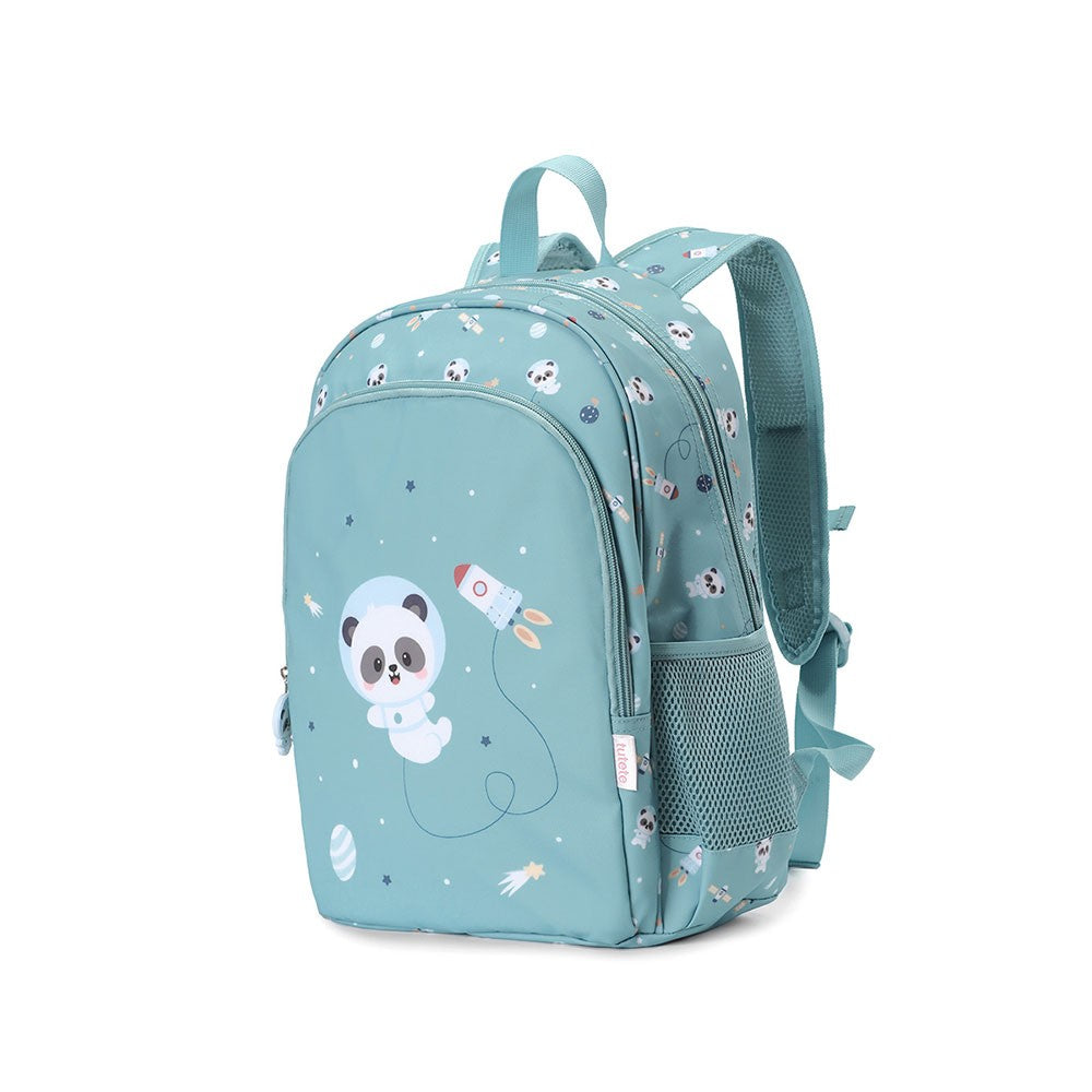 Mochila Mediana Tutete Pandas in Space + Llavero