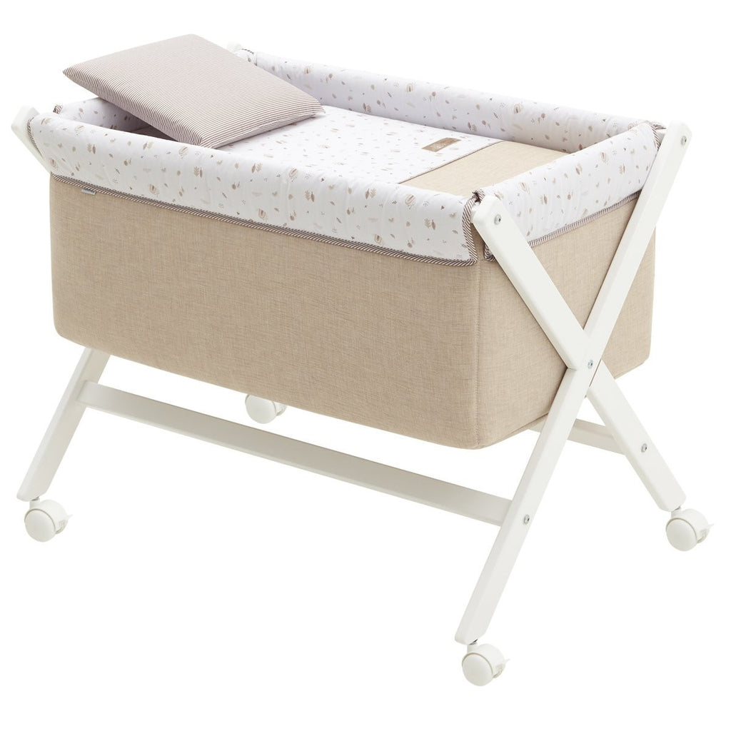 Minicuna Tijera Madera Cambrass Greeny Beige/Blanco