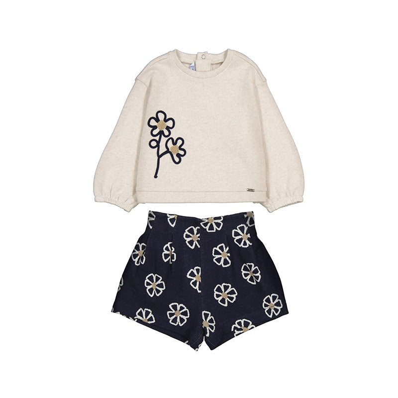 Conjunto Mayoral bermuda punto jacquard