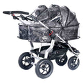 Plástico lluvia tfk para silla paseo twinner twist duo doble capazo