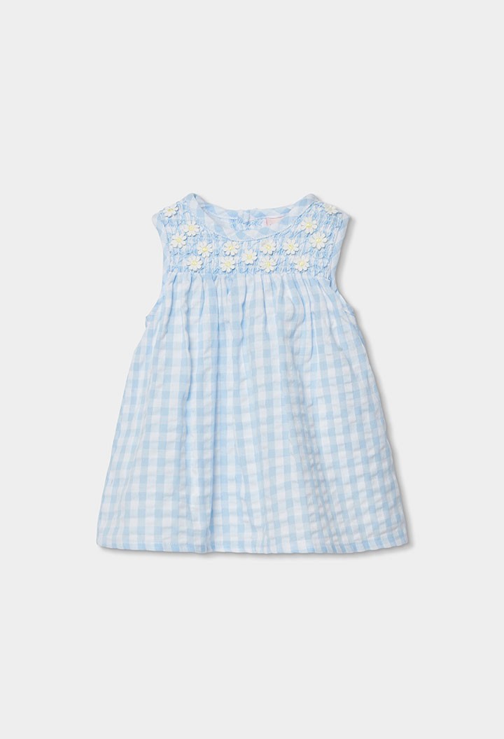 Vestido Boboli popelín con cuadros vichy
