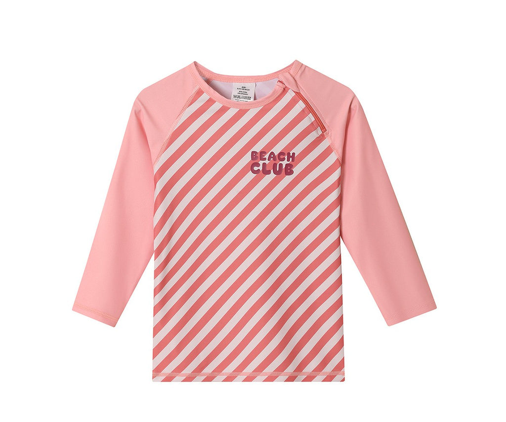 Camiseta Protección Solar Monnëka Manga larga Stripes Bloom & Blush