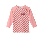 Camiseta Protección Solar Monnëka Manga larga Stripes Bloom & Blush
