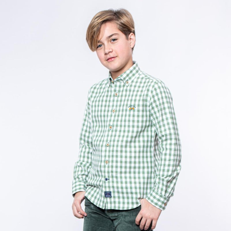Camisa Spagnolo gabardina cuadros