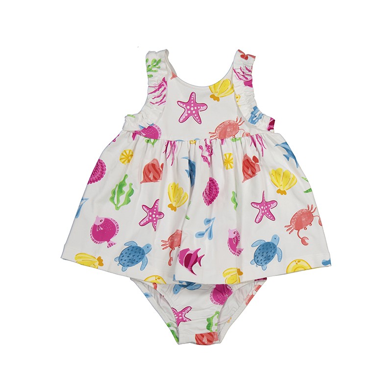 Vestido Mayoral estampado con braguita