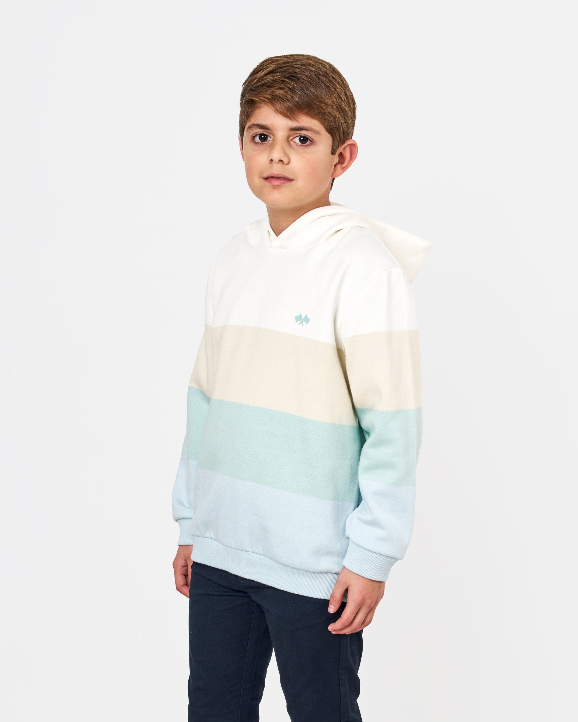 Sudadera Spagnolo 3797 rayas colores oversize