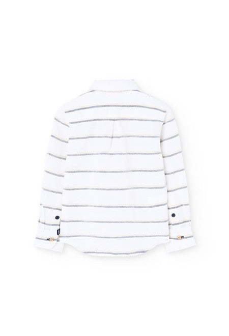 Camisa Boboli lino listada