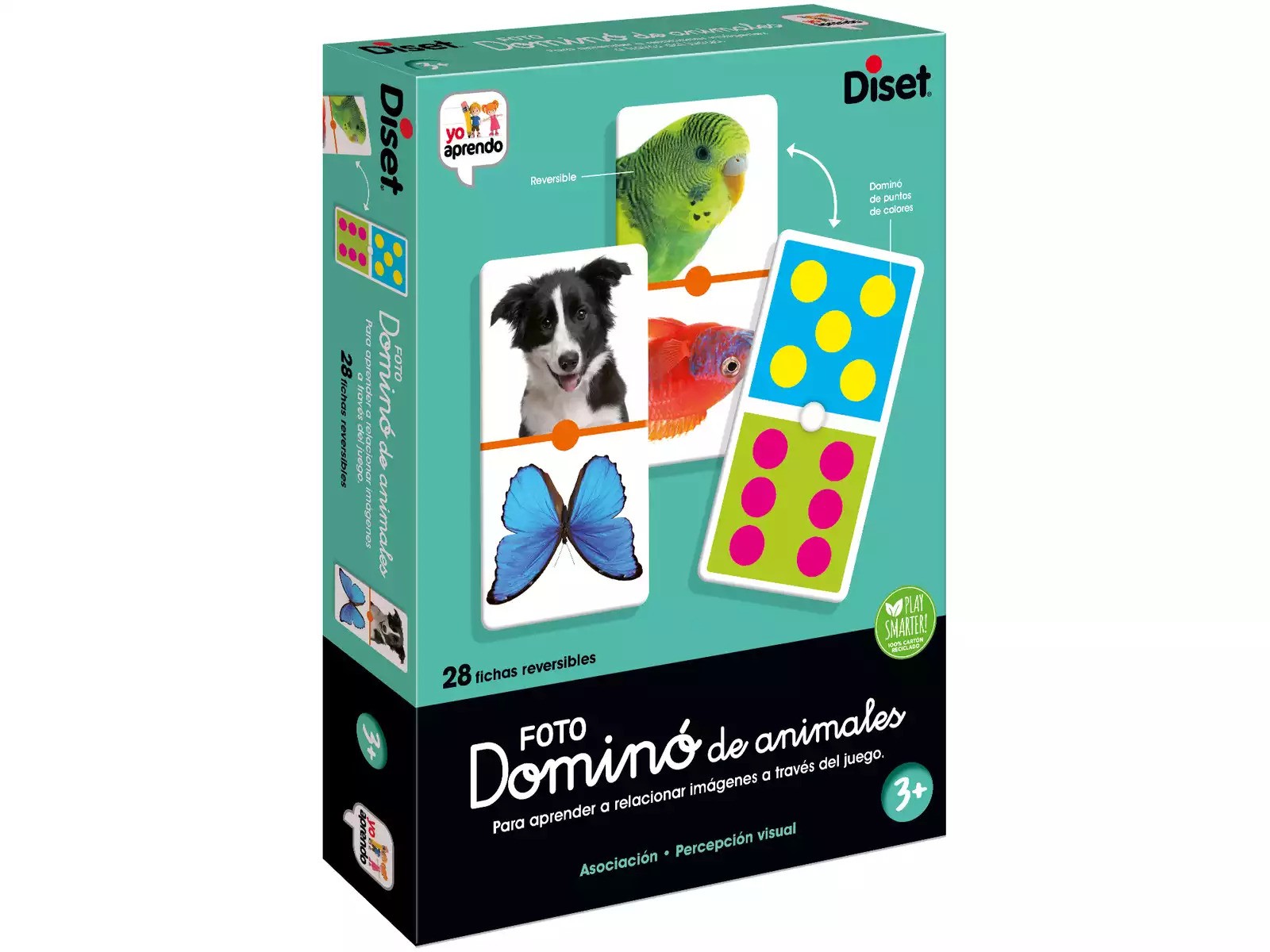 Juego educativo Diset Dominó de animales