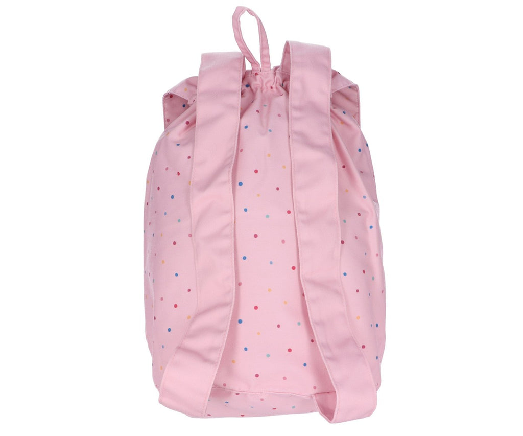 Mochila Tutete Grande Tela Dots Pink Personalizable