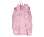 Mochila Tutete Grande Tela Dots Pink Personalizable