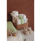 Muselina Lav. Mediana Meyco Gingko Off White Sand Pack 2