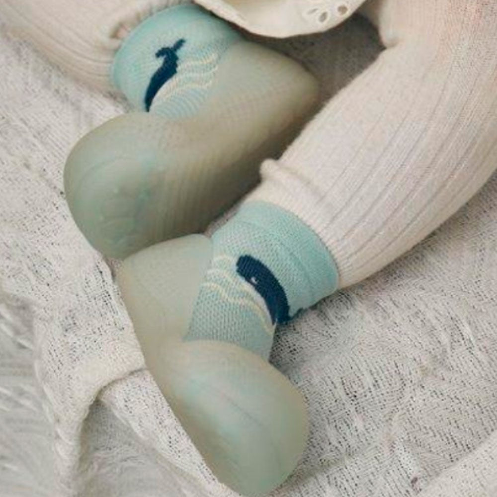 Zapato calcetín Attipas summer Whale Blue