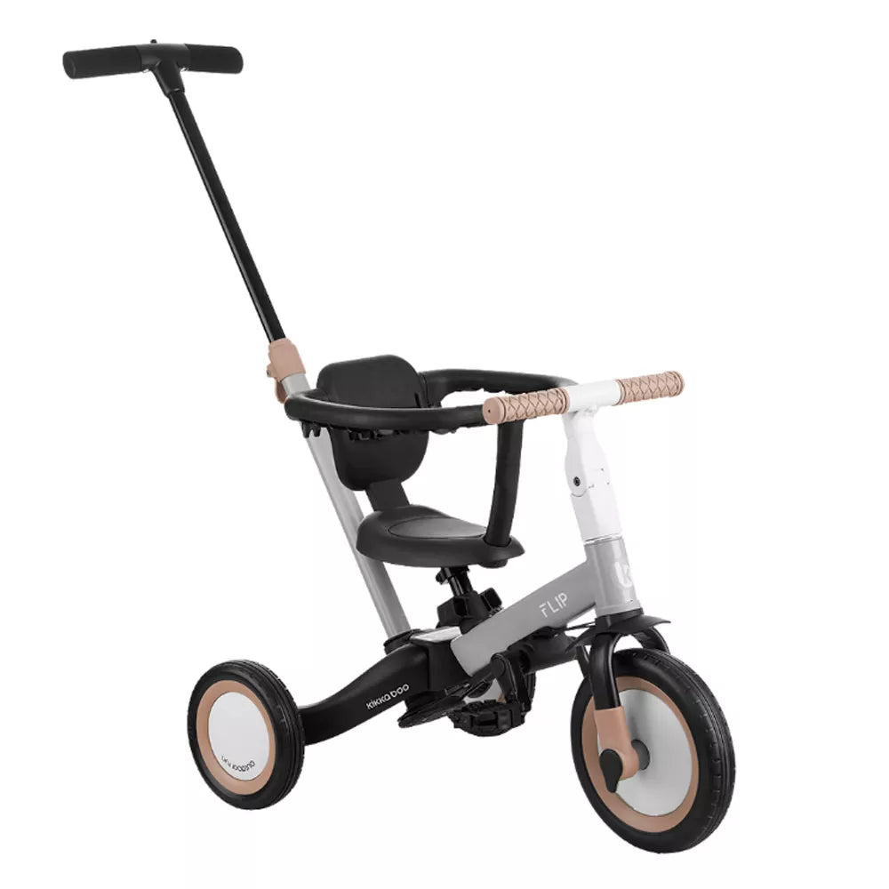 Triciclo con barra KikkaBoo FLiP 5 en 1