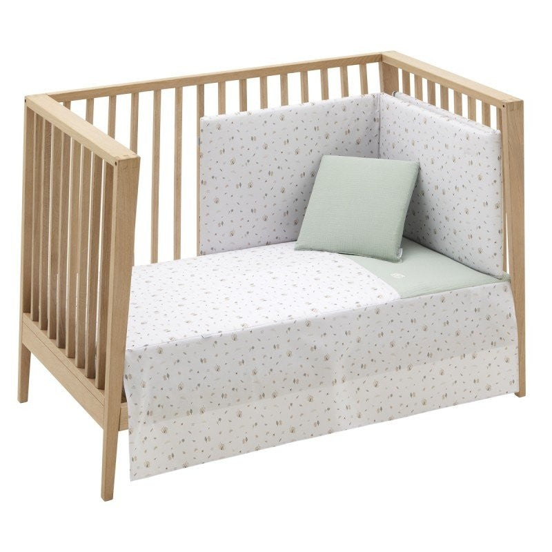 Colcha y Protector Cuna Cambrass Greeny 60x120cm