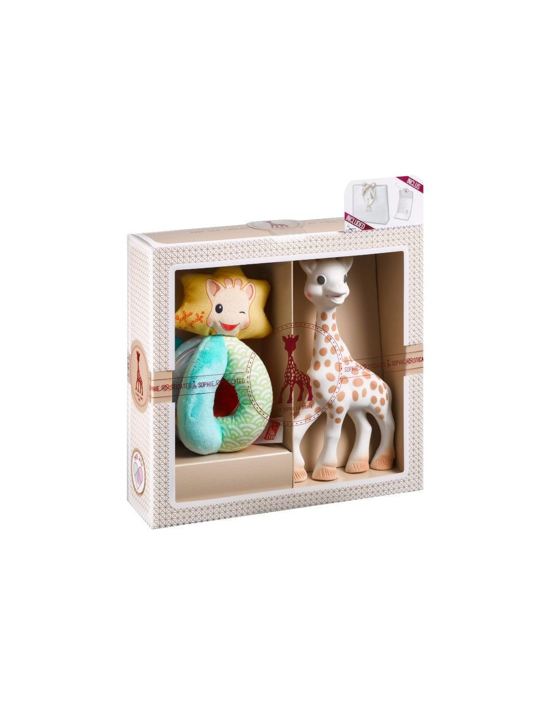 Mi primer set Sophie la girafe + Sonajero Sense & Soft