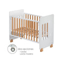 Cuna colecho Interbaby STAR NATURE incluye ruedas y patas natural
