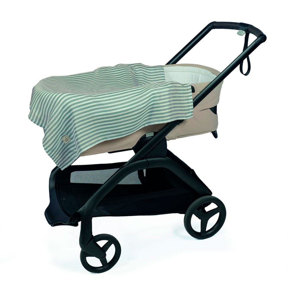 Set 2 Muselinas Walking Mum Praliné Rayas y Vichy