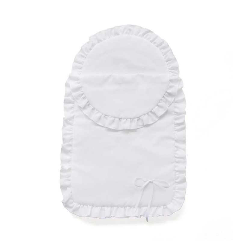 Colcha y Almohada Bebelux Piqué Blanco
