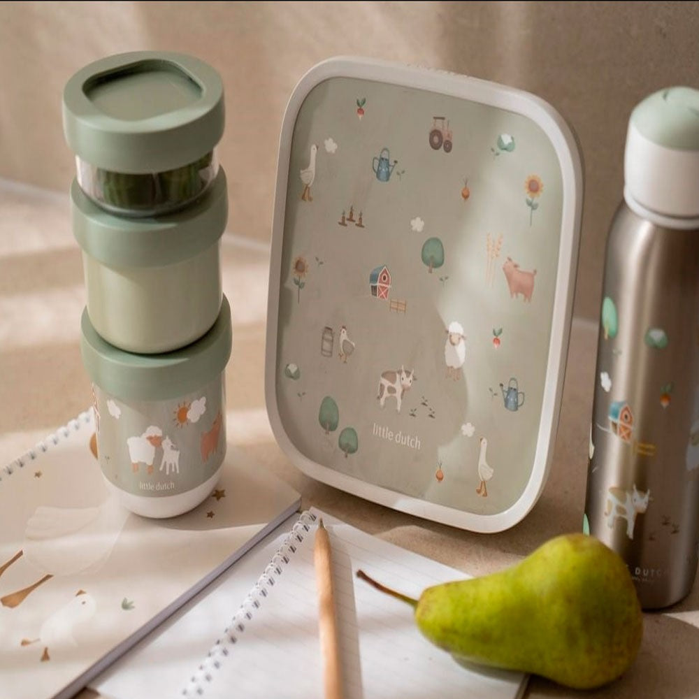 Caja bento Little Dutch campus grande pequeña granja
