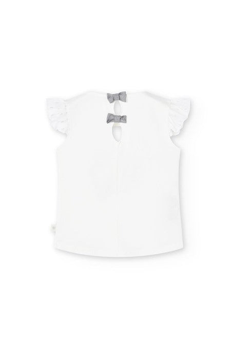 Camiseta Boboli punto combinada