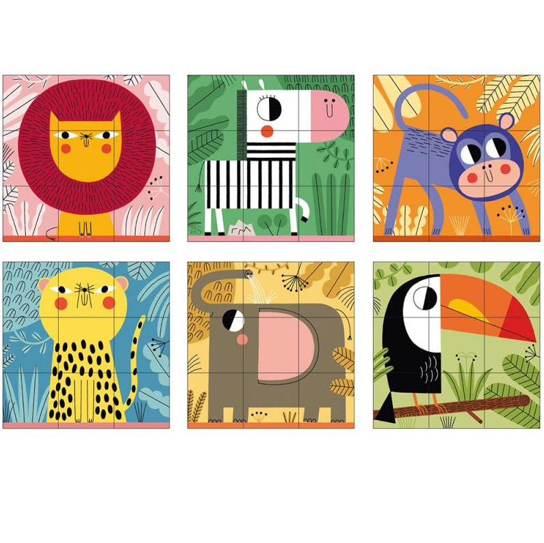 Puzzle Goula Cubos Selva