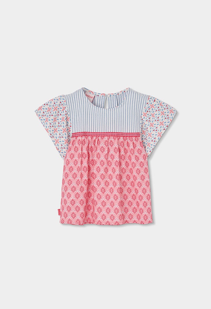 Blusa Boboli Boboli popelín con estampado