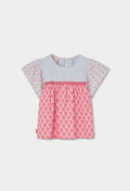 Blusa Boboli Boboli popelín con estampado