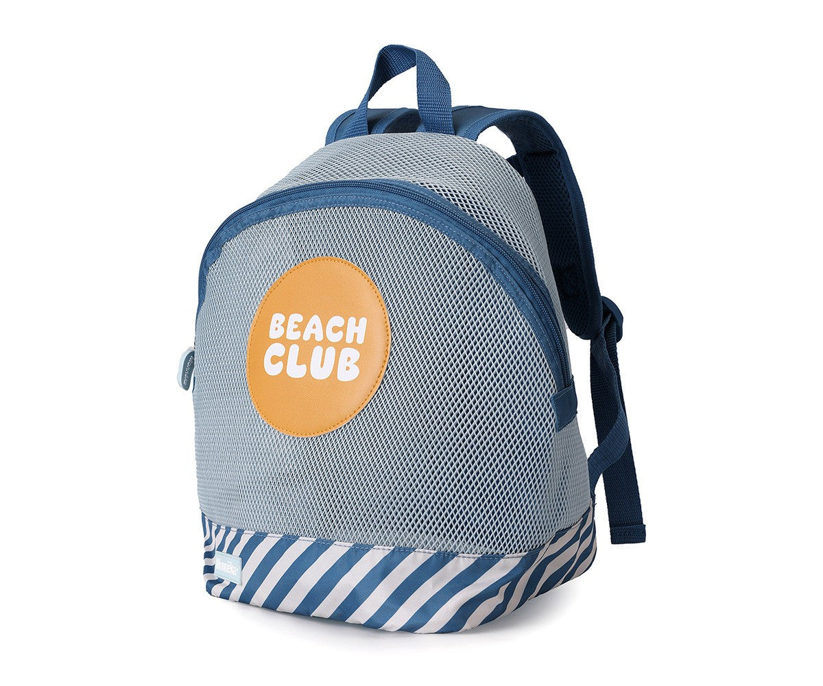 Mochila Infantil Antiarena Monnëka Stripes Blues & Beyond