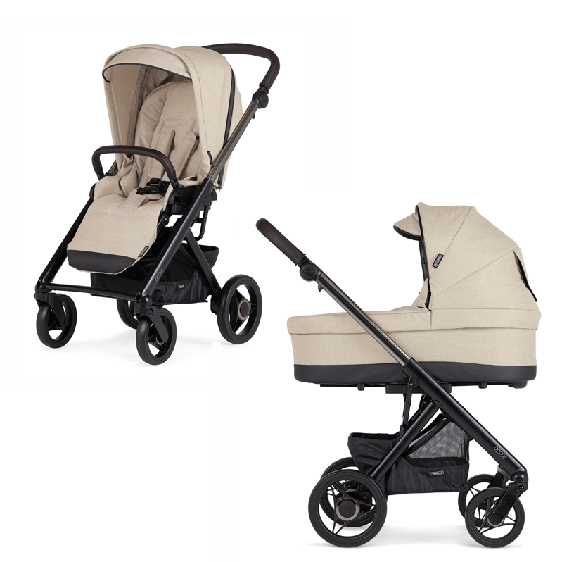 Cochecito Duo Bebecar PROW COMPACT KA410 chasis Fumé Rosa Preto