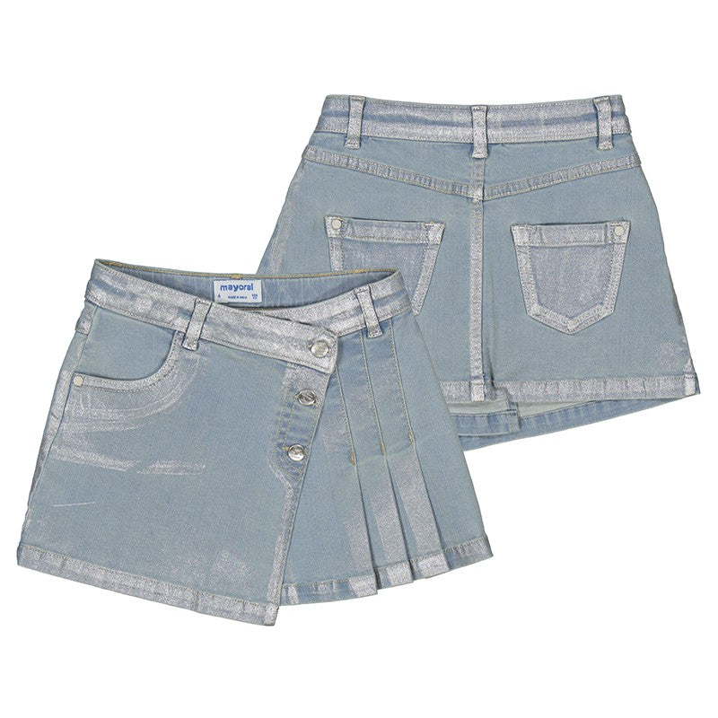 Falda Mayoral denim plata