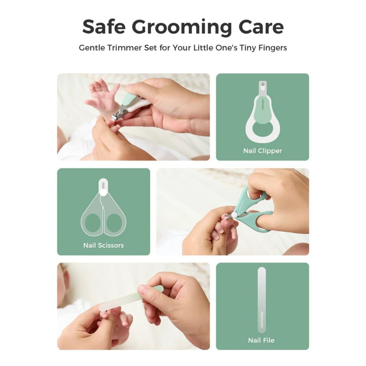 Kit basico Momcozy cuidado del bebé