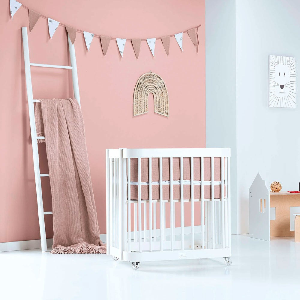 Minicuna, cuna, cama, escritorio 4 en 1 Alondra Crea Tre Bianco